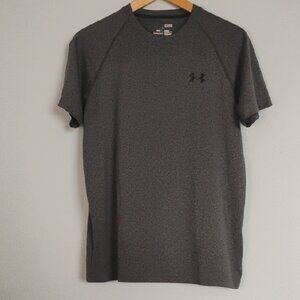 Under Armour Heather Gray Activewear Top Short Sleeve Tee Men's Size SM/P